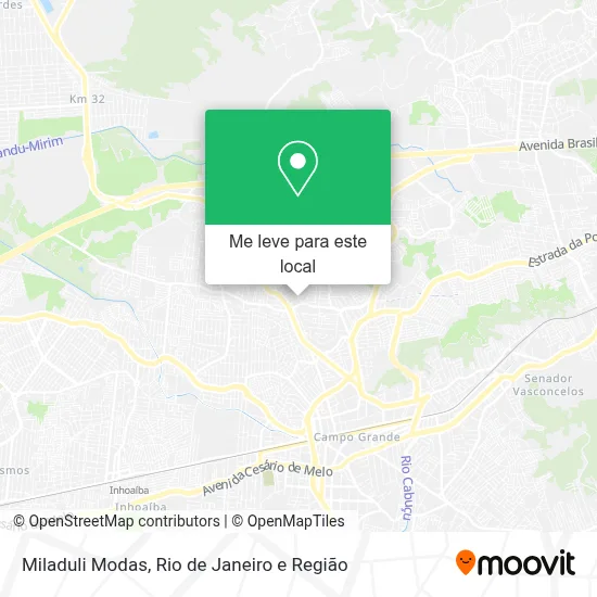 Miladuli Modas mapa