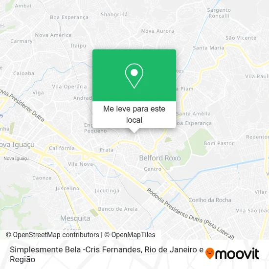 Simplesmente Bela -Cris Fernandes mapa
