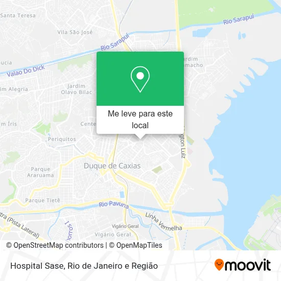 Hospital Sase mapa