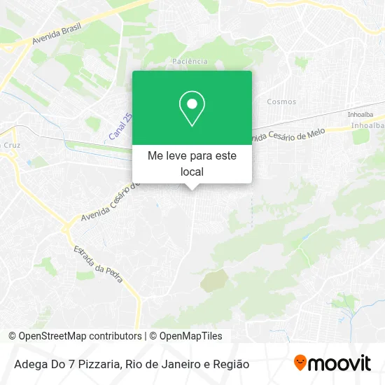 Adega Do 7 Pizzaria mapa