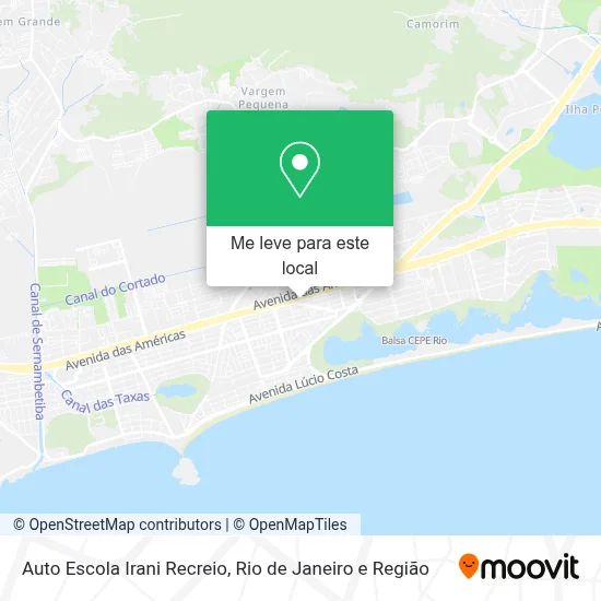 Auto Escola Irani Recreio mapa