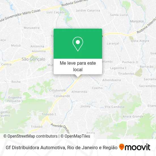 Gf Distribuidora Automotiva mapa