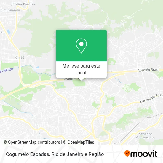 Cogumelo Escadas mapa