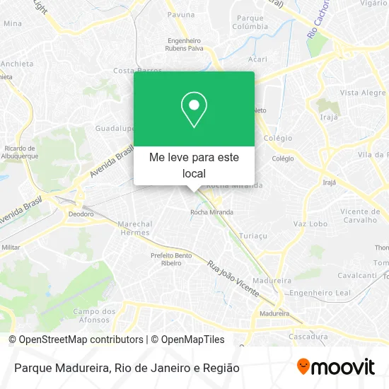 Parque Madureira mapa