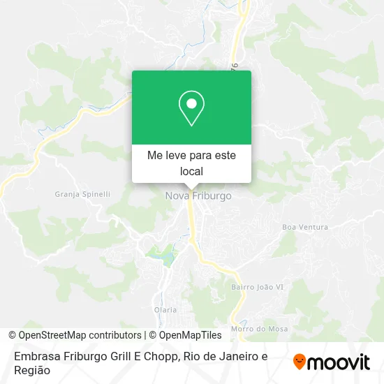 Embrasa Friburgo Grill E Chopp mapa