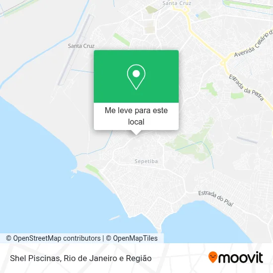Shel Piscinas mapa