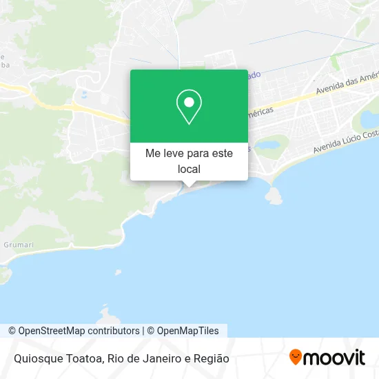Quiosque Toatoa mapa