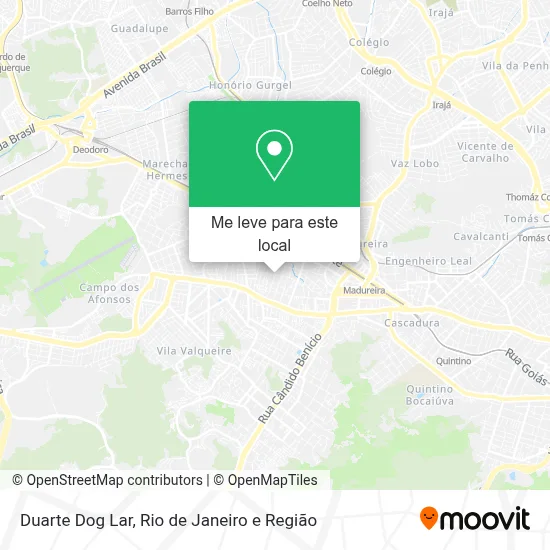 Duarte Dog Lar mapa