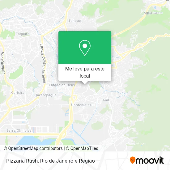 Pizzaria Rush mapa