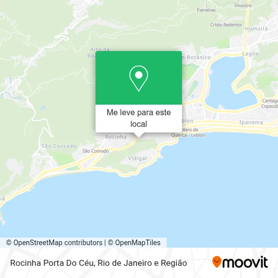 Rocinha Porta Do Céu mapa
