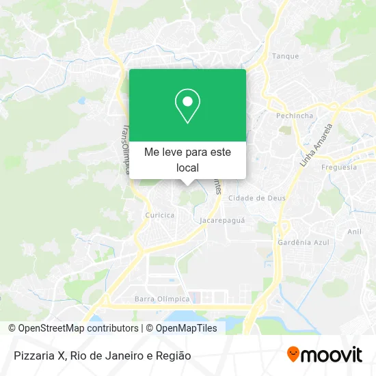 Pizzaria X mapa