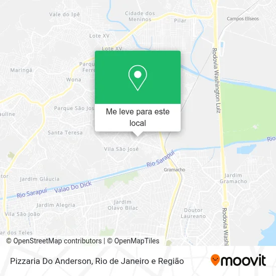 Pizzaria Do Anderson mapa