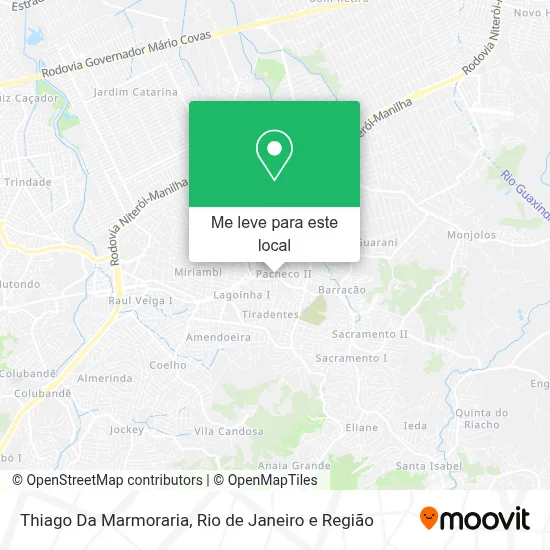 Thiago Da Marmoraria mapa