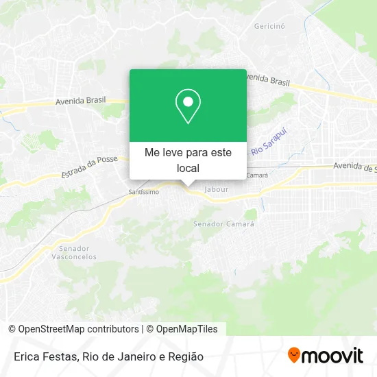 Erica Festas mapa
