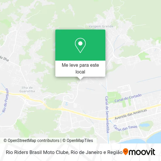 Rio Riders Brasil Moto Clube mapa