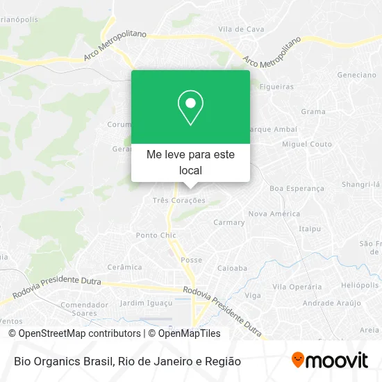Bio Organics Brasil mapa