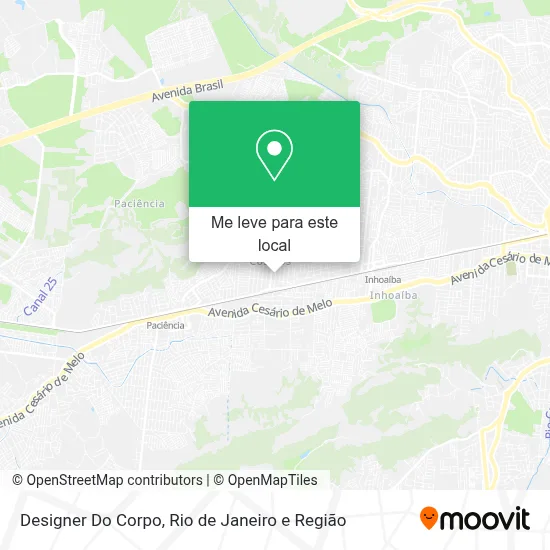 Designer Do Corpo mapa