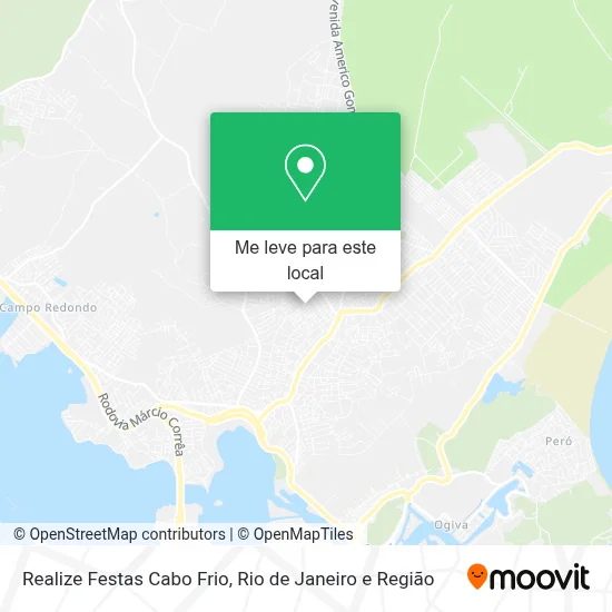 Realize Festas Cabo Frio mapa
