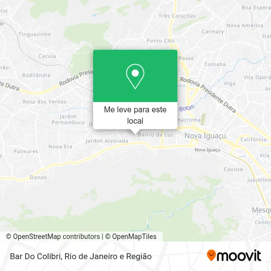Bar Do Colibri mapa