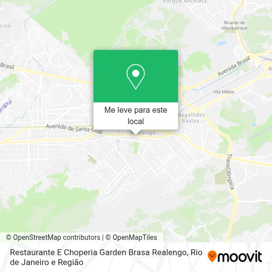 Restaurante E Choperia Garden Brasa Realengo mapa