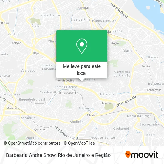Barbearia Andre Show mapa