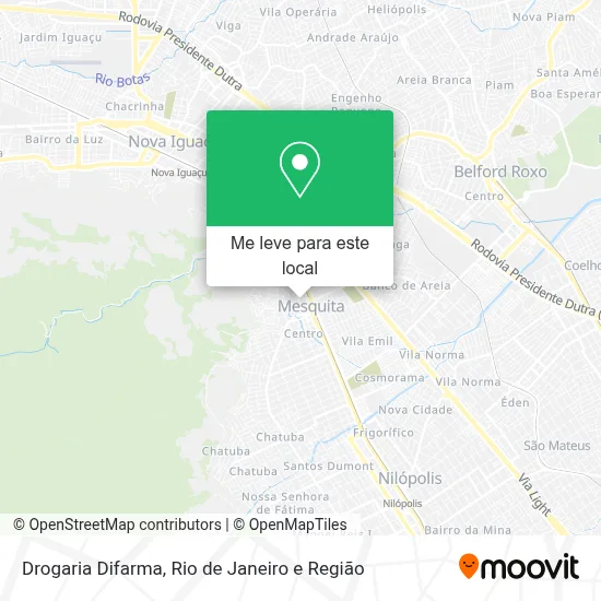 Drogaria Difarma mapa