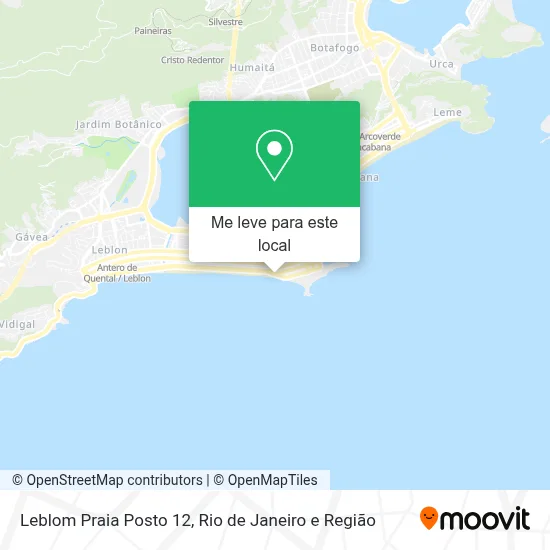 Leblom Praia Posto 12 mapa