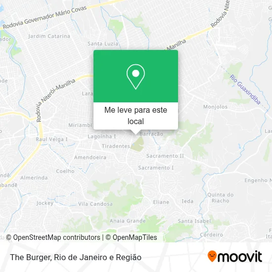 The Burger mapa