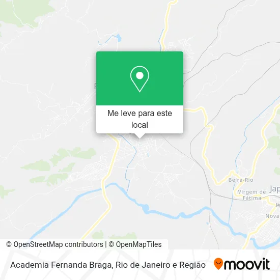 Academia Fernanda Braga mapa