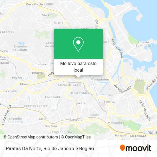 Piratas Da Norte mapa