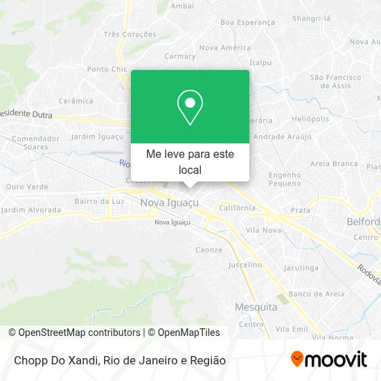 Chopp Do Xandi mapa