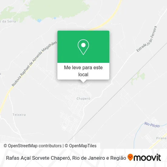 Rafas Açaí Sorvete Chaperó mapa