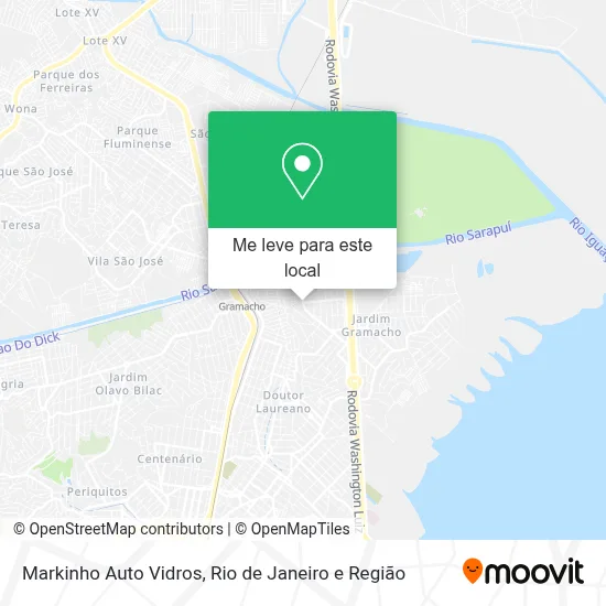 Markinho Auto Vidros mapa