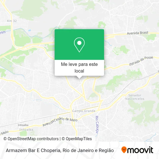 Armazem Bar E Choperia mapa