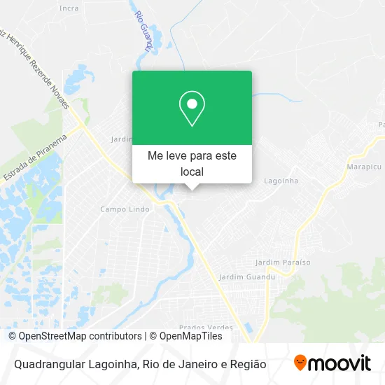 Quadrangular Lagoinha mapa