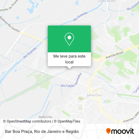 Bar Boa Praça mapa