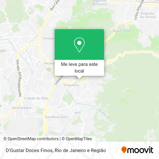 D'Gustar Doces Finos mapa