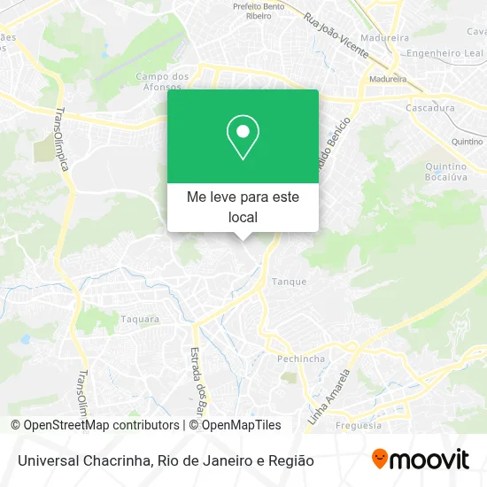 Universal Chacrinha mapa