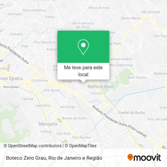 Boteco Zero Grau mapa