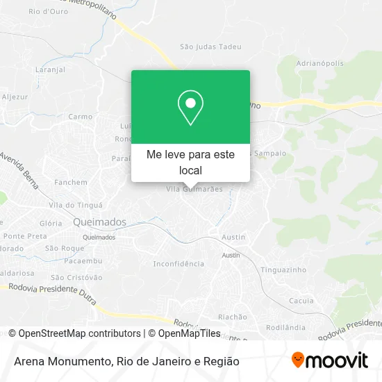 Arena Monumento mapa