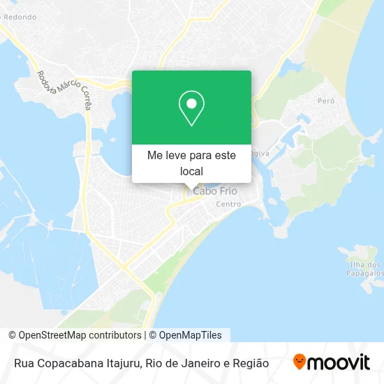 Rua Copacabana Itajuru mapa