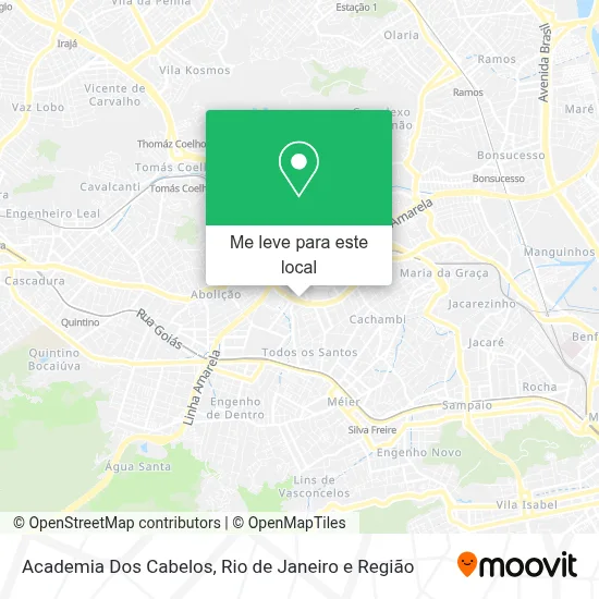 Academia Dos Cabelos mapa