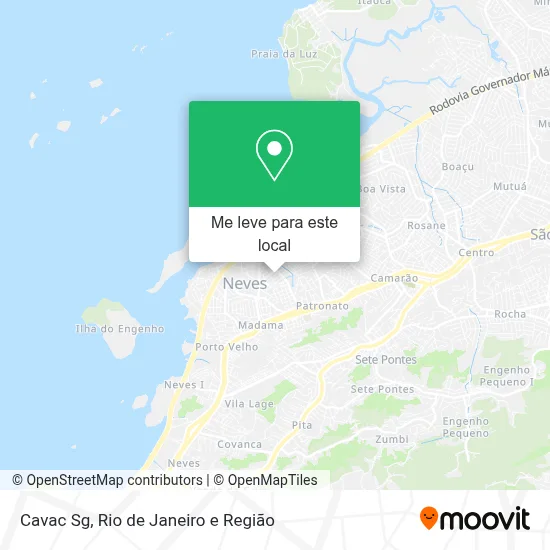Cavac Sg mapa