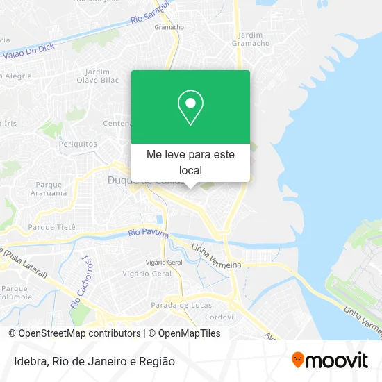 Idebra mapa
