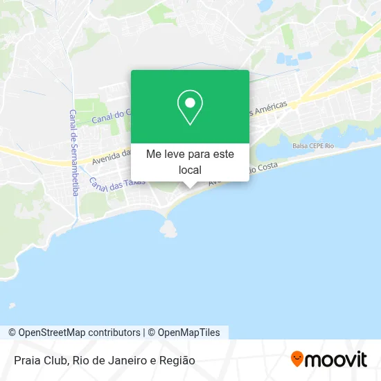 Praia Club mapa