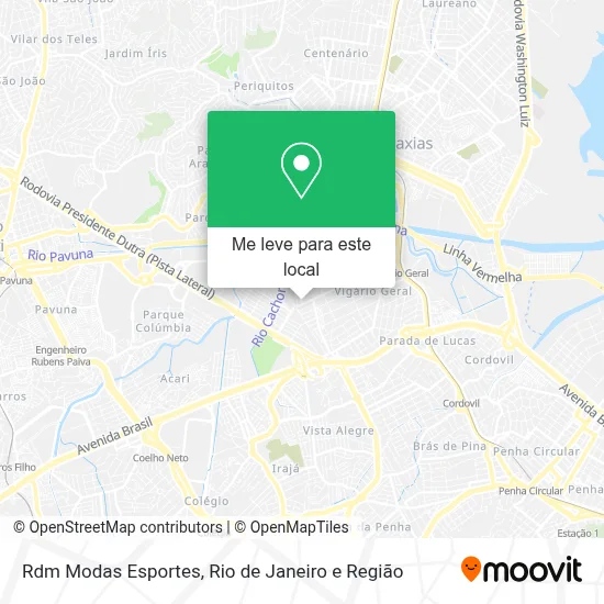 Rdm Modas Esportes mapa