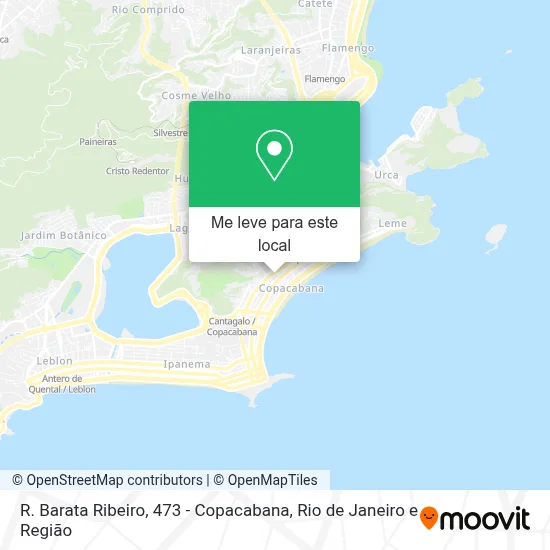 R. Barata Ribeiro, 473 - Copacabana mapa