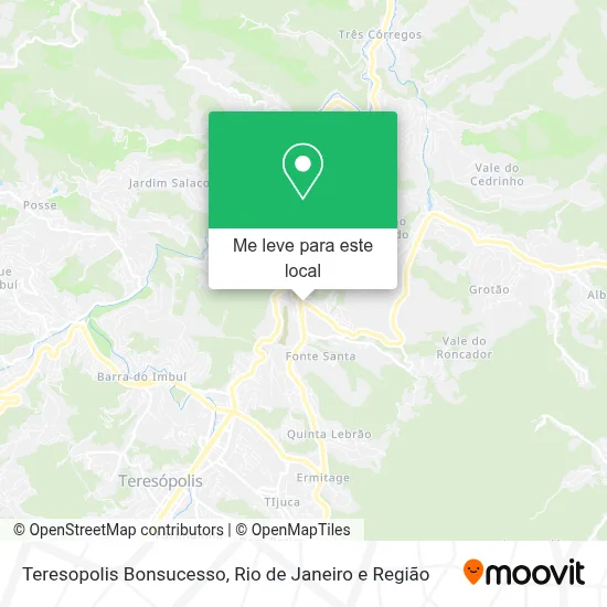 Teresopolis Bonsucesso mapa