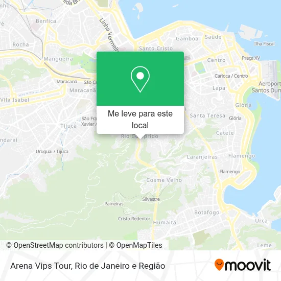 Arena Vips Tour mapa