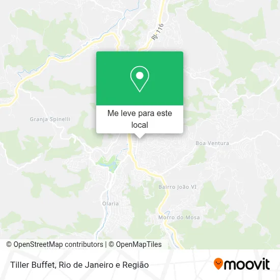 Tiller Buffet mapa
